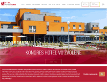 Tablet Screenshot of hoteltenis.sk